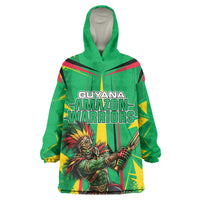 Personalized Guyana Cricket Kid Wearable Blanket Hoodie Amazon Warriors Tribal Mascot Sports