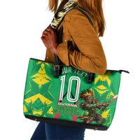 Personalized Guyana Cricket Leather Tote Bag Amazon Warriors Tribal Mascot Sports