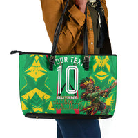 Personalized Guyana Cricket Leather Tote Bag Amazon Warriors Tribal Mascot Sports