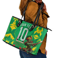 Personalized Guyana Cricket Leather Tote Bag Amazon Warriors Tribal Mascot Sports