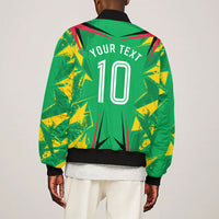 Personalized Guyana Cricket Sleeve Zip Bomber Jacket Amazon Warriors Tribal Mascot Sports
