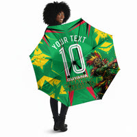 Personalized Guyana Cricket Umbrella Amazon Warriors Tribal Mascot Sports