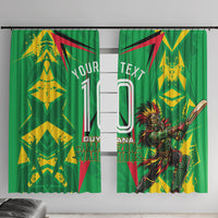 Personalized Guyana Cricket Window Curtain Amazon Warriors Tribal Mascot Sports