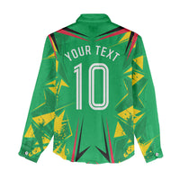 Personalized Guyana Cricket Women Casual Shirt Amazon Warriors Tribal Mascot Sports