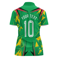 Personalized Guyana Cricket Women Polo Shirt Amazon Warriors Tribal Mascot Sports