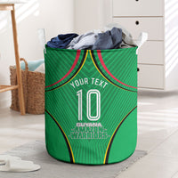 Personalized Guyana Cricket Amazon Warriors Laundry Basket Modern Geometric Sports Fan