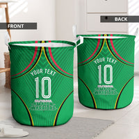 Personalized Guyana Cricket Amazon Warriors Laundry Basket Modern Geometric Sports Fan