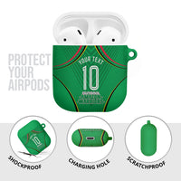 Personalized Guyana Cricket Amazon Warriors AirPods Case Modern Geometric Sports Fan