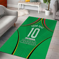 Personalized Guyana Cricket Amazon Warriors Area Rug Modern Geometric Sports Fan