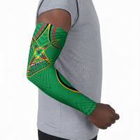Personalized Guyana Cricket Amazon Warriors Arm Sleeves Modern Geometric Sports Fan