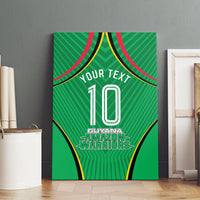 Personalized Guyana Cricket Amazon Warriors Canvas Wall Art Modern Geometric Sports Fan