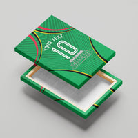 Personalized Guyana Cricket Amazon Warriors Canvas Wall Art Modern Geometric Sports Fan