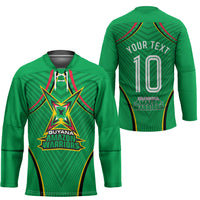 Personalized Guyana Cricket Amazon Warriors Hockey Jersey Modern Geometric Sports Fan