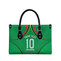 Personalized Guyana Cricket Amazon Warriors Leather Bag Modern Geometric Sports Fan