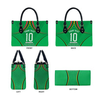 Personalized Guyana Cricket Amazon Warriors Leather Bag Modern Geometric Sports Fan