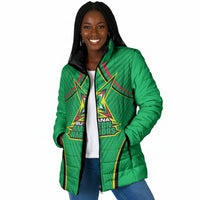 Personalized Guyana Cricket Amazon Warriors Padded Jacket Modern Geometric Sports Fan