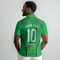 Personalized Guyana Cricket Amazon Warriors Polo Shirt Modern Geometric Sports Fan
