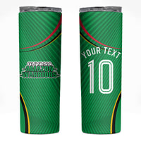 Personalized Guyana Cricket Amazon Warriors Skinny Tumbler Modern Geometric Sports Fan