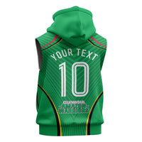 Personalized Guyana Cricket Amazon Warriors Sleeveless Hoodie Modern Geometric Sports Fan
