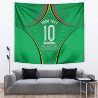 Personalized Guyana Cricket Amazon Warriors Tapestry Modern Geometric Sports Fan