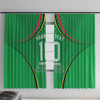 Personalized Guyana Cricket Amazon Warriors Window Curtain Modern Geometric Sports Fan