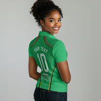 Personalized Guyana Cricket Amazon Warriors Women Polo Shirt Modern Geometric Sports Fan
