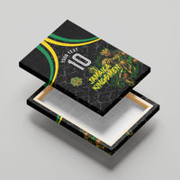 Personalized Jamaica Kingsmen Canvas Wall Art Caribbean Cricket Royal Warrior King Mascot