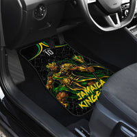 Personalized Jamaica Kingsmen Car Mats Caribbean Cricket Royal Warrior King Mascot