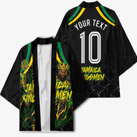 Personalized Jamaica Kingsmen Kimono Caribbean Cricket Royal Warrior King Mascot