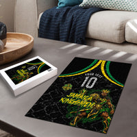 Personalized Jamaica Kingsmen Puzzle Caribbean Cricket Royal Warrior King Mascot