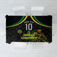 Personalized Jamaica Kingsmen Tablecloth Caribbean Cricket Royal Warrior King Mascot