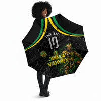 Personalized Jamaica Kingsmen Umbrella Caribbean Cricket Royal Warrior King Mascot
