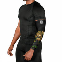 Personalized Jamaica Cricket Lion Mascot Arm Sleeves Kingsmen Royal King Batsman Sport