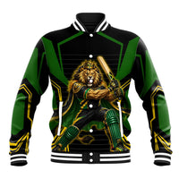 Personalized Jamaica Cricket Lion Mascot Baseball Jacket Kingsmen Royal King Batsman Sport