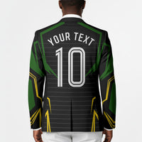 Personalized Jamaica Cricket Lion Mascot Blazer Kingsmen Royal King Batsman Sport