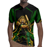 Personalized Jamaica Cricket Lion Mascot Rugby Jersey Kingsmen Royal King Batsman Sport