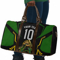 Personalized Jamaica Cricket Lion Mascot Travel Bag Kingsmen Royal King Batsman Sport