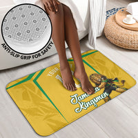 Personalized Jamaica Kingsmen Cricket Lion Bathroom Set Royal King Batsman Sports Graphic Art