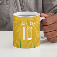 Personalized Jamaica Kingsmen Cricket Lion Ceramic Mug Royal King Batsman Sports Graphic Art