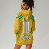 Personalized Jamaica Kingsmen Cricket Lion Hoodie Dress Royal King Batsman Sports Graphic Art