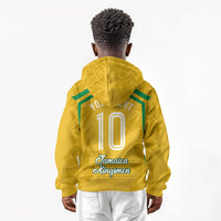 Personalized Jamaica Kingsmen Cricket Lion Kid Hoodie Royal King Batsman Sports Graphic Art