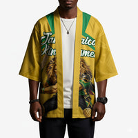 Personalized Jamaica Kingsmen Cricket Lion Kimono Royal King Batsman Sports Graphic Art