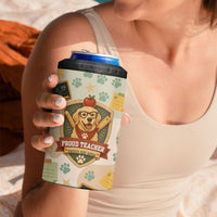Proud Teacher Proud Dog Mom 4 in 1 Can Cooler Tumbler Classroom Cute Dog Lover