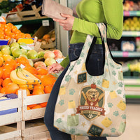 Proud Teacher Proud Dog Mom Grocery Bag Classroom Cute Dog Lover
