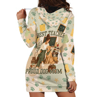 Proud Teacher Proud Dog Mom Hoodie Dress Classroom Cute Dog Lover