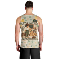 Proud Teacher Proud Dog Mom Men Tank Top Classroom Cute Dog Lover
