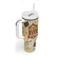 Proud Teacher Proud Dog Mom Tumbler With Handle Classroom Cute Dog Lover