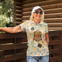 Proud Teacher Proud Dog Mom Women Polo Shirt Classroom Cute Dog Lover