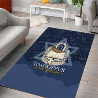 Yom Kippur Gates Of Return Area Rug Jewish High Holy Day Shofar Tallit Star Of David
