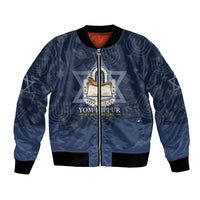 Yom Kippur Gates Of Return Bomber Jacket Jewish High Holy Day Shofar Tallit Star Of David